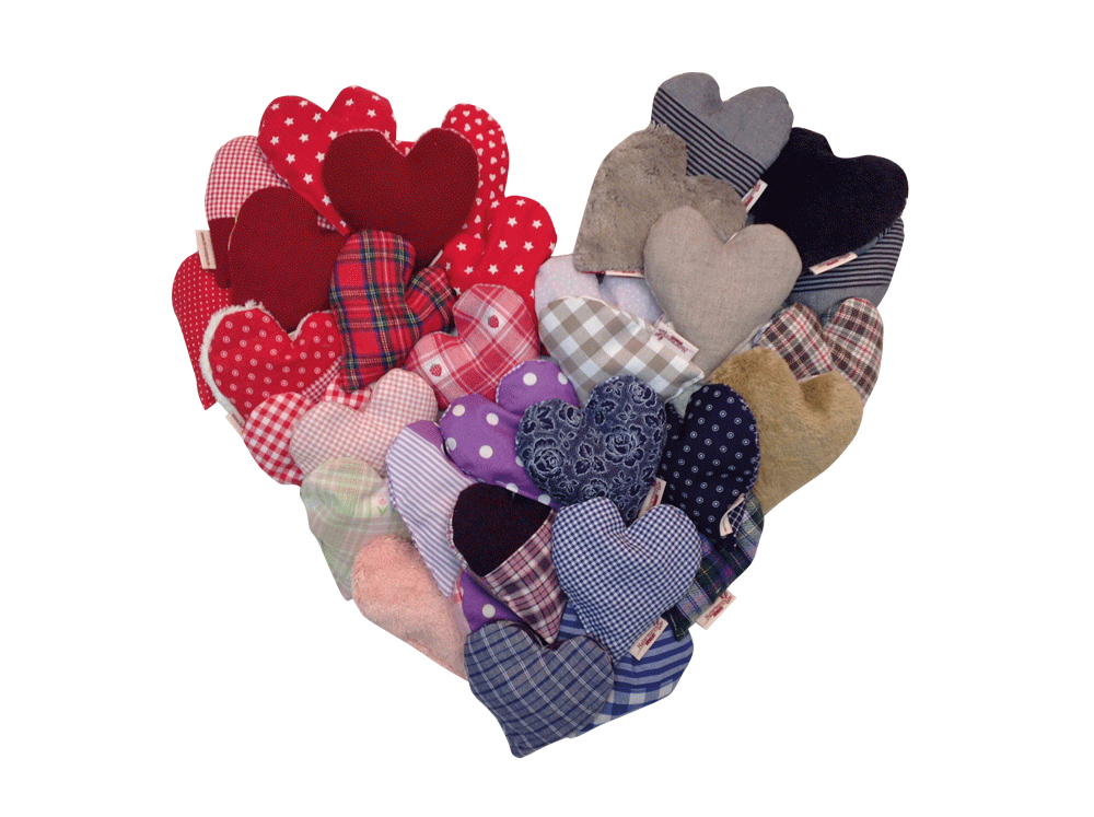 Patchworkherz-Set 